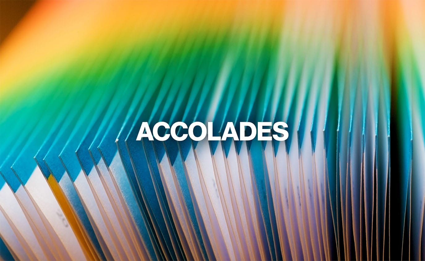Accolades Image - colorful file folders