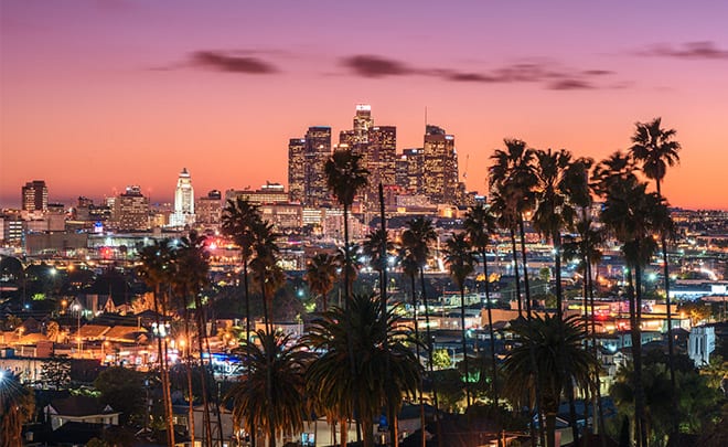 Los Angeles Skyline Banner - Los Angeles skyline picture