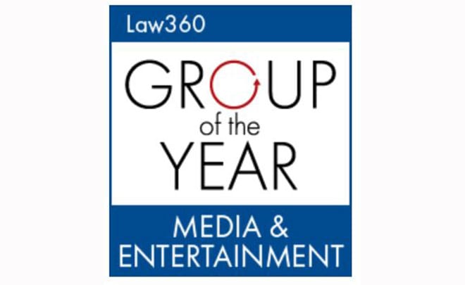Law360 Media Entertainment - Logo of Group of the Year for Media & Entertainment (law360)