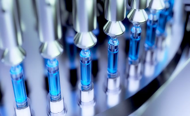 Pharmaceutical Banner - picture of tubes in lab