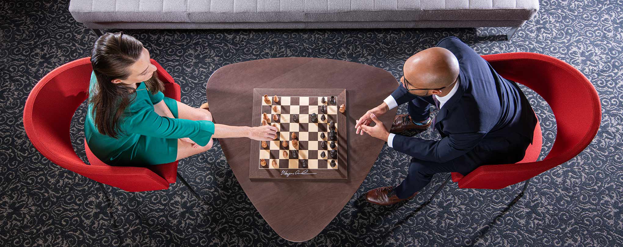 Table Gameboard with Chess and Draughts Top - Sovereign Play